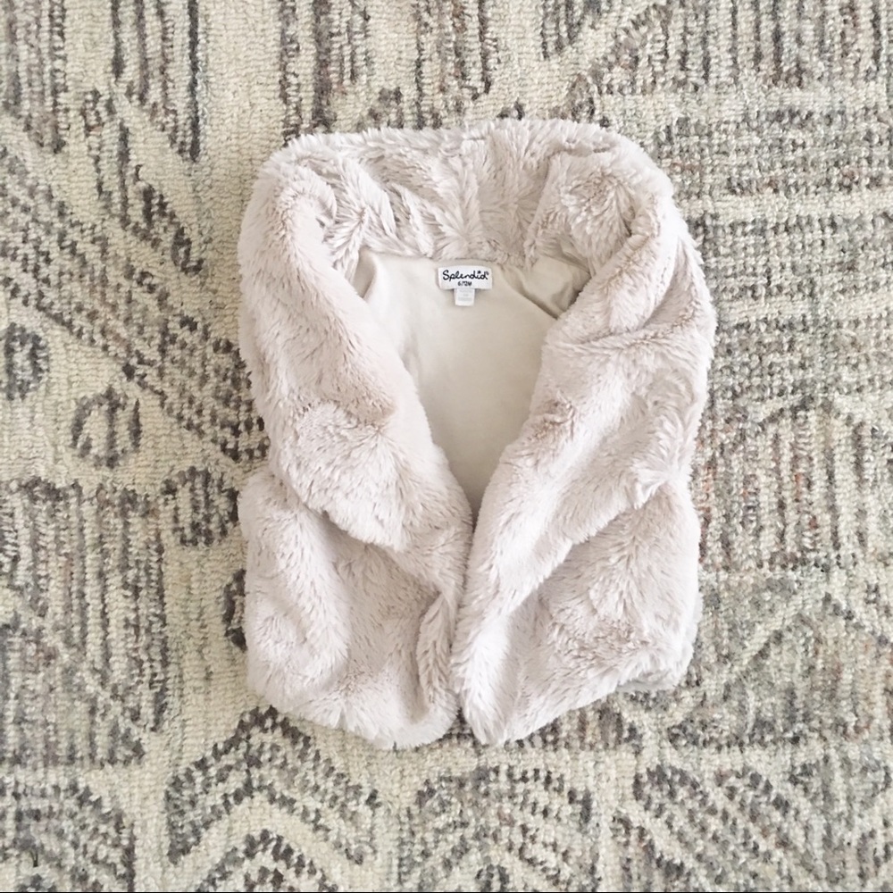 splendid faux fur fashionista vest - Picture 2 of 6